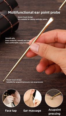Body Massager Brass Ear Reflex Massage Needle Tissue Massage Tool Gua Sha Massager Beauty Tool