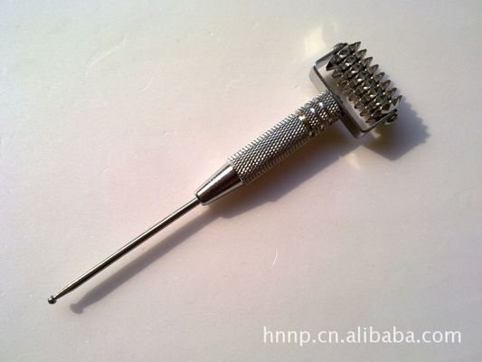 Body Massage Equipment Spikey Brass Manual Acupressure Reflexology Stick for Health and Tissue Massage