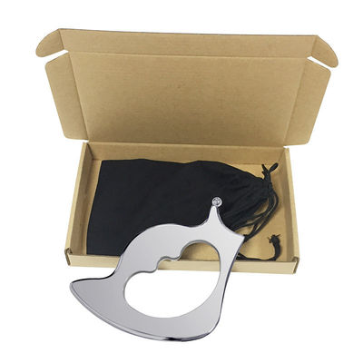 Stainless Steel Gua Sha IASTM Tool Silver Massage Tool for Deep Tissue Scraping and Release