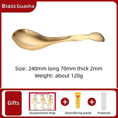Muscle Massage with Pure Copper Gua Sha Board Guasha Massage Scraper Pressure Therapy Acupoint Massager Facial Body Pain Relief Fascia Knife