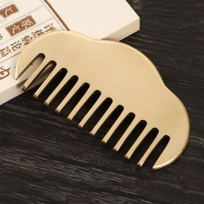 Facial Guassha Scraping Tool 100% Brass Gua Sha Comb for Blood Circulation and Massage Improvement