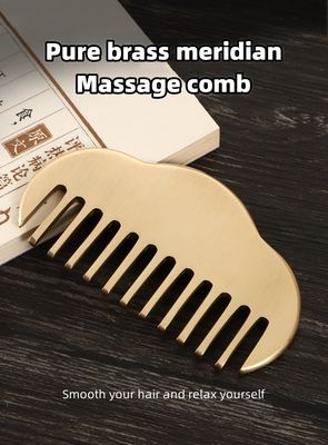 Facial Guassha Scraping Tool 100% Brass Gua Sha Comb for Blood Circulation and Massage Improvement