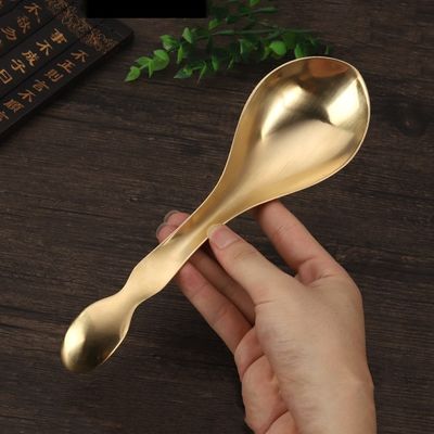 Facial Spa Massager Natural Brass Metal Gua Sha Scraping Spoon for Meridian Massage and Skincare Massage Equipment