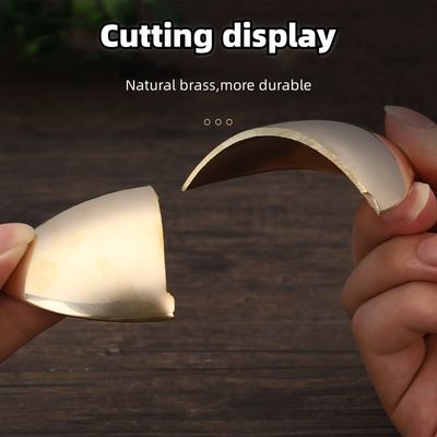 Facial Spa Massager Natural Brass Metal Gua Sha Scraping Spoon for Meridian Massage and Skincare Massage Equipment