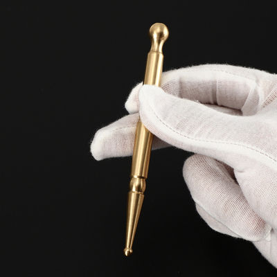Metal Body Probe Acupressure Stick Pen Advanced Brass Acupoint Therapy Ear Massager for Body Massage