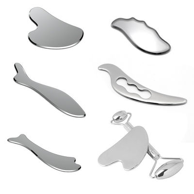 Muscle Massage Custom Logo Massager Products 304 Stainless Steel Guasha Tool Heart Shape Gua Sha Stainless Steel