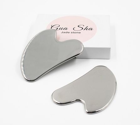 Massage Equipment Custom Logo Availabled Anti Aging Silver 304 Stainless Steel Metal Gua Sha Face Roller Eye Cream Stick
