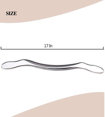 Silver Stainless Steel Body Massager for Muscle Fascial Relaxation Massage Tools Exercise Physiotherapy IASTM Tool Sports