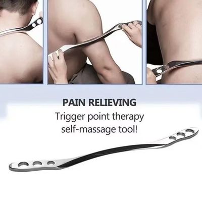 Silver Stainless Steel Body Massager for Muscle Fascial Relaxation Massage Tools Exercise Physiotherapy IASTM Tool Sports