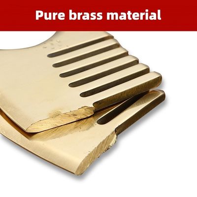 Muscle Massage Gold Gua Sha Board Tool for Natural Brass Guasha Stone Head Massager Hair Health Care Salon Beauty Tool