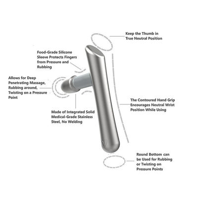Stainless Steel T-bar Massage Tool Perfectly Targets Trigger Points Myofascial Release Therapy and Deep Tissue Motor