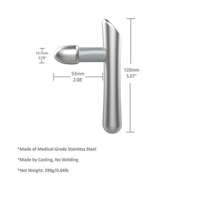 Stainless Steel T-bar Massage Tool Perfectly Targets Trigger Points Myofascial Release Therapy and Deep Tissue Motor