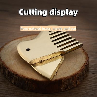 Customized Logo Availabled Head Massage Equipment 2023 Meridian Massager Hair Maintenance Brass Guasha Plate Scalp Massager