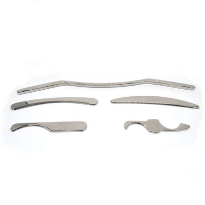 Silver Properties Medical Grade Stainless Steel Gua Sha Tools for Beauty Massager Properties 5 in 1 Set