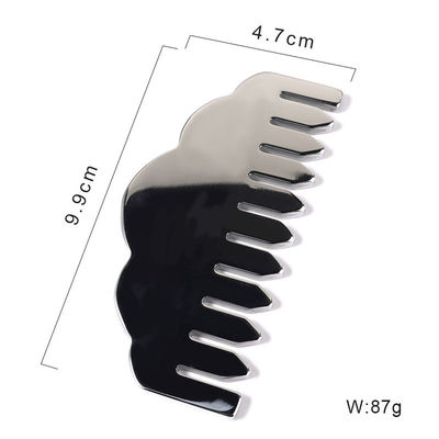 Customized Logo Availabled Best Seller Stainless Steel Gua Sha Scalp Massage Comb Guasha Stone Head Massager Hair Health Care Salon Beauty
