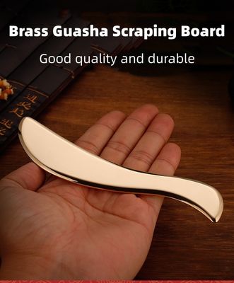 Muscle Massage Tool S-Shape Gua Sha Pure Copper Scraping Back Body Massager Guasha Board for Neck and Body Skin Care