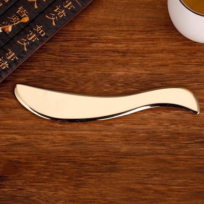 Muscle Massage Tool S-Shape Gua Sha Pure Copper Scraping Back Body Massager Guasha Board for Neck and Body Skin Care