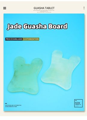 Xiuyan Jade Massage Comb Guasha Comb Guasha Scraping Scalp Comb Green Massage Tools for Massage