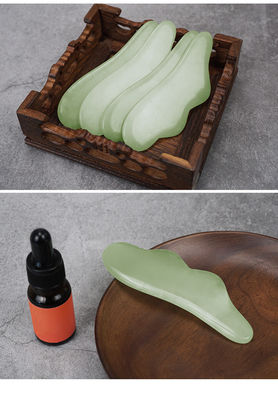 Xiuyan Jade Massage Tools 100% Natural Dual Sided Jade Stone Face Roller for Stimulating Blood Flow and Relieving Stress