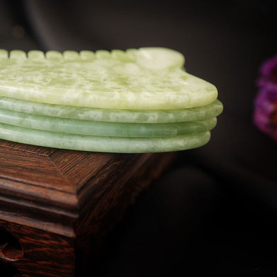 Head Massage Equipment Natural Xiuyan Jade Gua Sha Acupoint Massage Hair Comb Scalp Massager Muscle Massage Function