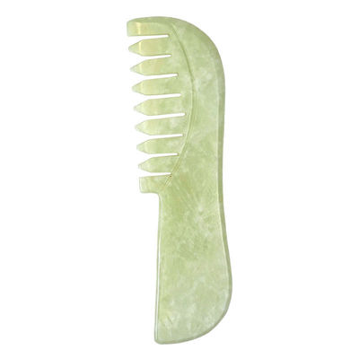 Supply Green Scraping Jade Gua Sha Stone Facial Hair Massage Guasha Comb Tools Xiuyu Comb with Customized Logo Availabled