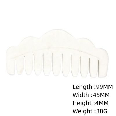100% Natural Green Jade Rose Quartz Guasha And Black Obsidian White Jade Hair Comb Guasha Massage Tool For Head Massage Comb