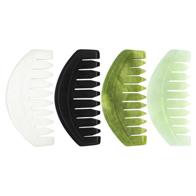 2023 Custom Logo Availabled Jade Comb Gua Sha Scraping Tool for Scalp Care and Body Muscles