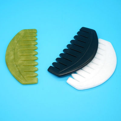 2023 Custom Logo Availabled Jade Comb Gua Sha Scraping Tool for Scalp Care and Body Muscles
