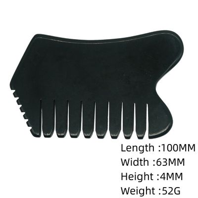 Head Hair Scalp Massagers with Acupuncture Head Therapy Trigger Point Treatment Jade Stone Gua Sha Comb Massage Tools