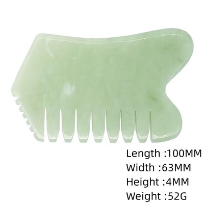 Head Hair Scalp Massagers with Acupuncture Head Therapy Trigger Point Treatment Jade Stone Gua Sha Comb Massage Tools