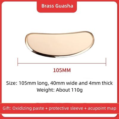 Professional Massage Tool Gold Copper Brass Handle Face Massager Guasha Board with High Qualit