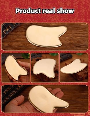 Effective and Muscle Massage Brass Guasha Scraping Massage Board Metal Brass Guasha for Skincare Massage 2024