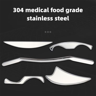 Massage Equipment Stainless Steel Metal Gua Sha Scraping Muscle Fascial Relaxation Tools Set