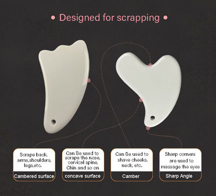 Ceramic Guasha Massage Board The Ultimate Choice for Facial and Body Skincare Gua Sha Treatment in Spa Health Care