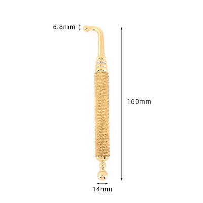 Massage Tools Gold/Silver Double Head Pen Copper Ear and Body Point Probe Acupoint Brass Search Facial Reflexology Pen