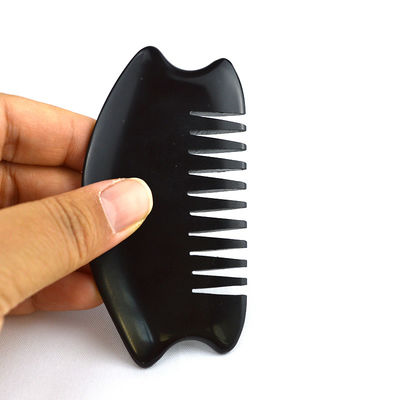 Say Goodbye to Muscle Tension with Natural Black Bian Stone Gua Sha Scraping Comb Guasha Massage Tool