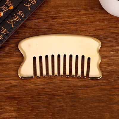 Gold Body Muscles Gua Sha Board Tool for Scalp Massage Comb Guasha Stone Head Massager Hair Health Care Salon Beauty Tool