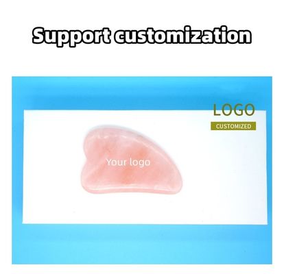 Rose Quartz Gua Sha Face Roller Massage Tool Guasha Stone Body Self Skin Care Spa Anti Aging Facial Beauty Gift Box in Pink