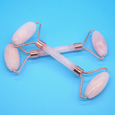 Rose Quartz Gua Sha Face Roller Massage Tool Guasha Stone Body Self Skin Care Spa Anti Aging Facial Beauty Gift Box in Pink