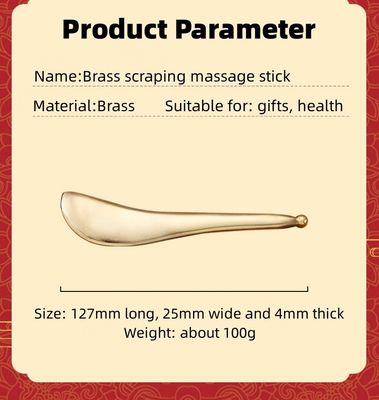 Body Massager Gold Metal Gua Sha Scraping Stick Guasha Facial Massager Meridian Acupoint Massage Reflexology Skin Beauty