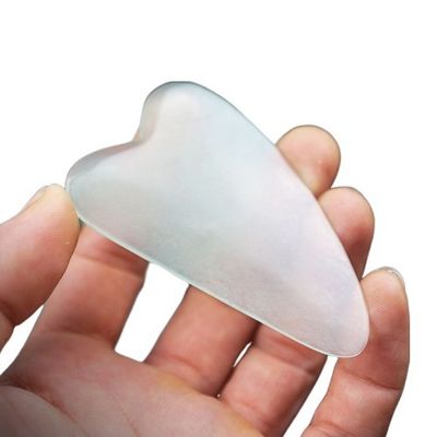 Facial Cleansing Thin Xiuyan Jade Gua Sha Board Guasha Face Body Massage Tool For Full-body Muscle Massage in Beauty Salon