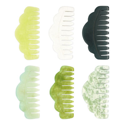 Body Muscles Health Care 2024 Natural Xiuyan Jade Gua Sha Scalp Massage Comb for Dredging Meridians and Beautifying Skin