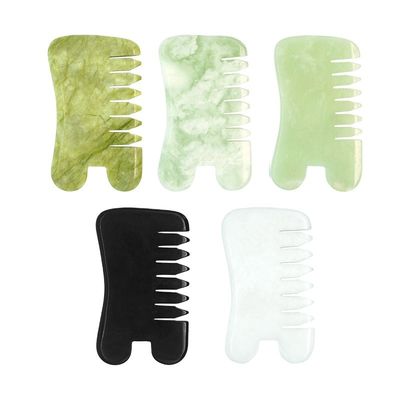 Experience the Benefits of Natural Xiuyan Jade Massage Comb for Nourishing Massage