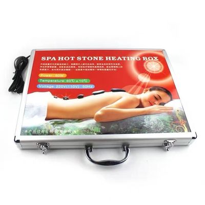 Body Massage Spa Essential 22-Piece Bian Stone Energy Stone Set with Automatic Thermostatic Hot Compress and Guasha Tools