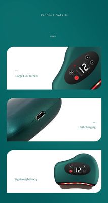 Body Massage Equipment Intelligent Facial Bianstone Massage Needle Stone Electric Scraping Instrument with Hot Compress