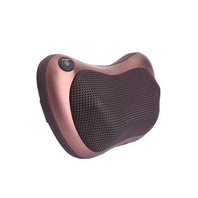 Beige Infrared Heat Compress Household Electric Cervical Massage Pillow for Body Massage Spa