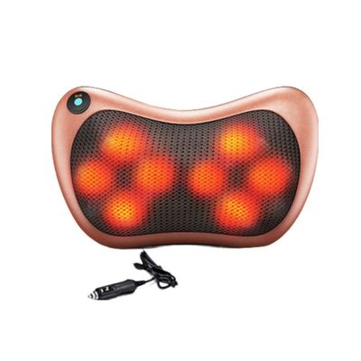 Beige Infrared Heat Compress Household Electric Cervical Massage Pillow for Body Massage Spa