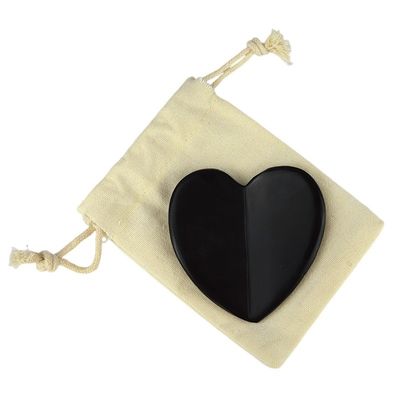 Custom Gua Sha Body Massager Black Bianstone Guasha Board for Muscle Massage and Physical Therapy