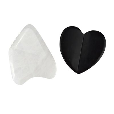 Custom Gua Sha Body Massager Black Bianstone Guasha Board for Muscle Massage and Physical Therapy