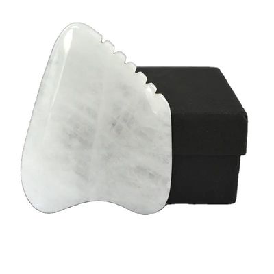 Body Massager Gua Sha Facial Scraping Board White Jade Stone Guasha Tool for Face and SPA Acupuncture Massage Equipment